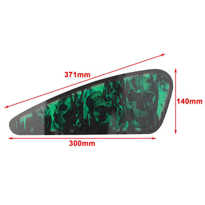 Green Skull Motorcycle Decals for Harley XL883 1200 (2004-2023)