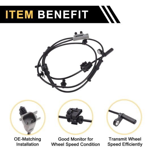 1x ABS Wheel Speed Sensor for Chrysler 200 Left Rear (2011-2017)
