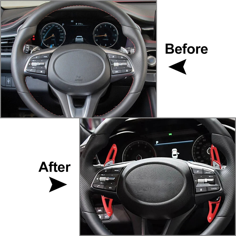 Steering Wheel Paddle Shifter Extensions for Hyundai Genesis (2015-2016)