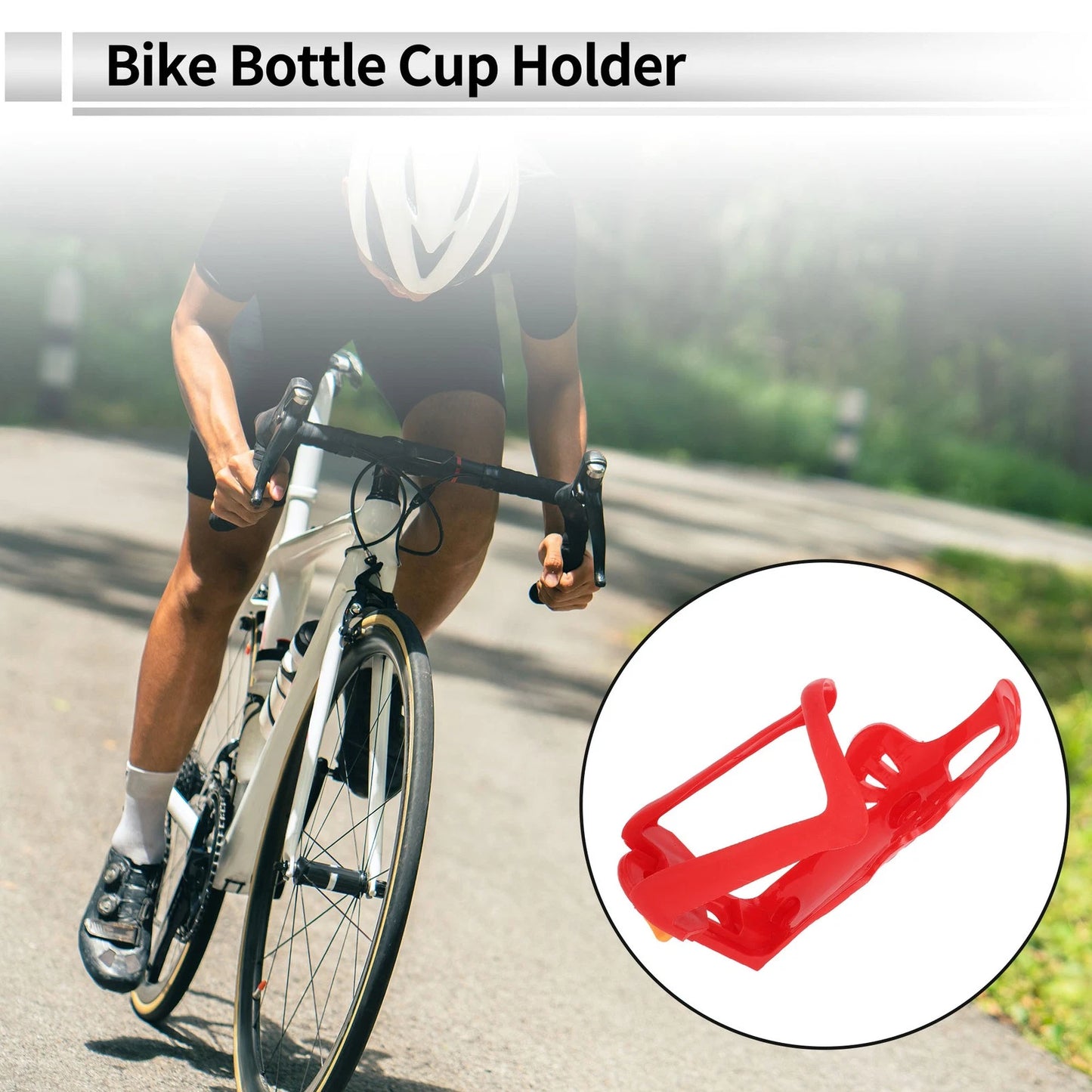 Drink Holder 1 Pc Red ABS PC Universal for Motorcycle Bicycle