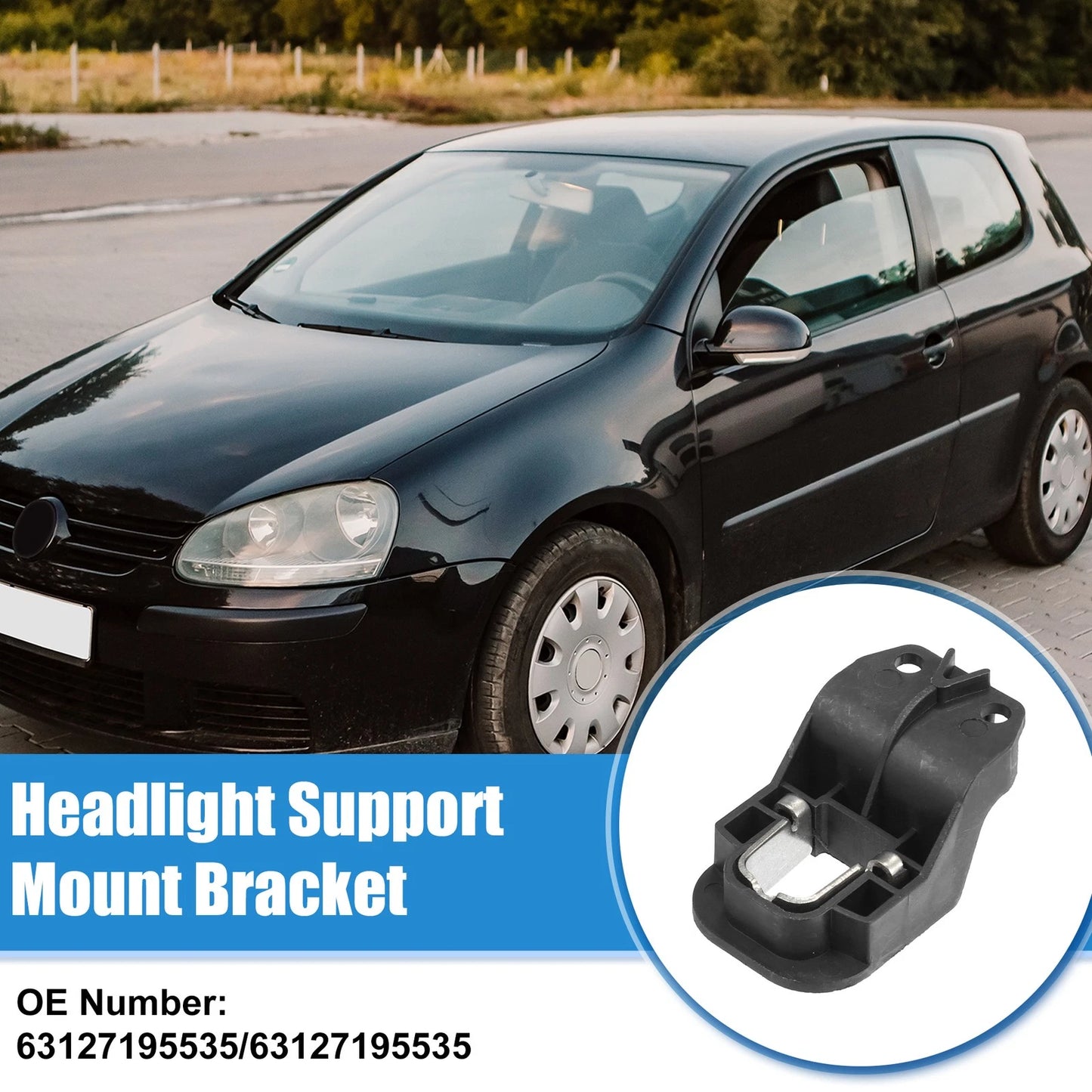 3 x Left or Right Side Headlight Support Mount Brackets for BMW X5 X6 (2007-2013)