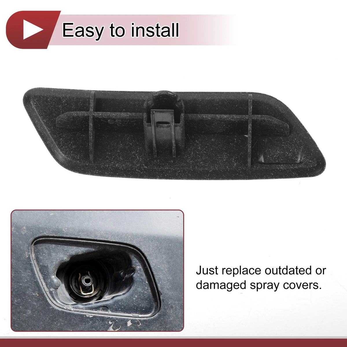Front Left Washer Nozzle Cover for Lexus GS200t (2016-2019) - Unpainted 1 x Cap