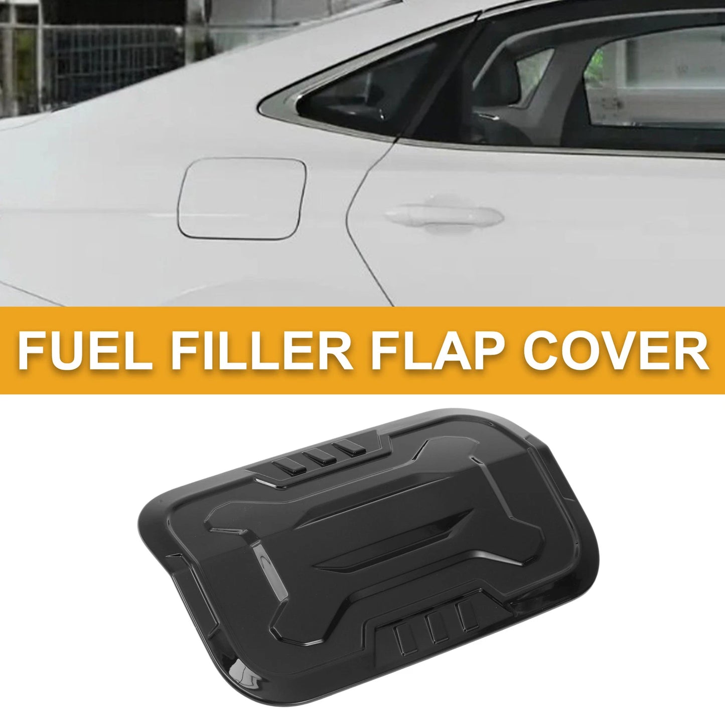 Fuel Tank Door Cap for Toyota Prado (2024-2025) Black Filler Flap Cover