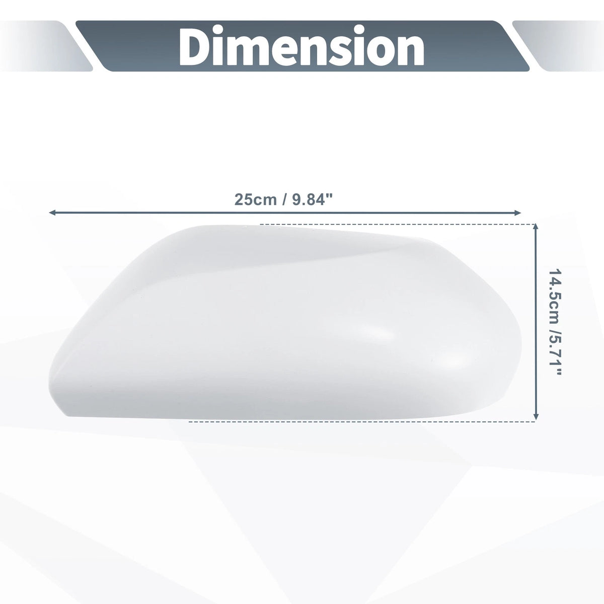 Left Driver Side Mirror Cover Cap White for Toyota Camry (2018-2023)