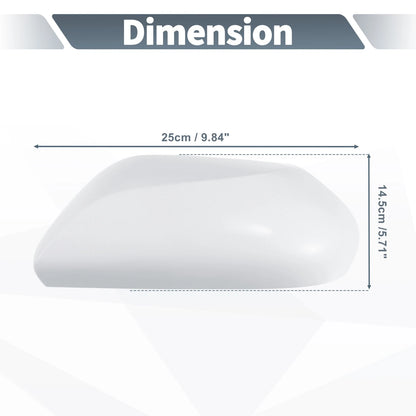 Left Driver Side Mirror Cover Cap White for Toyota Camry (2018-2023)
