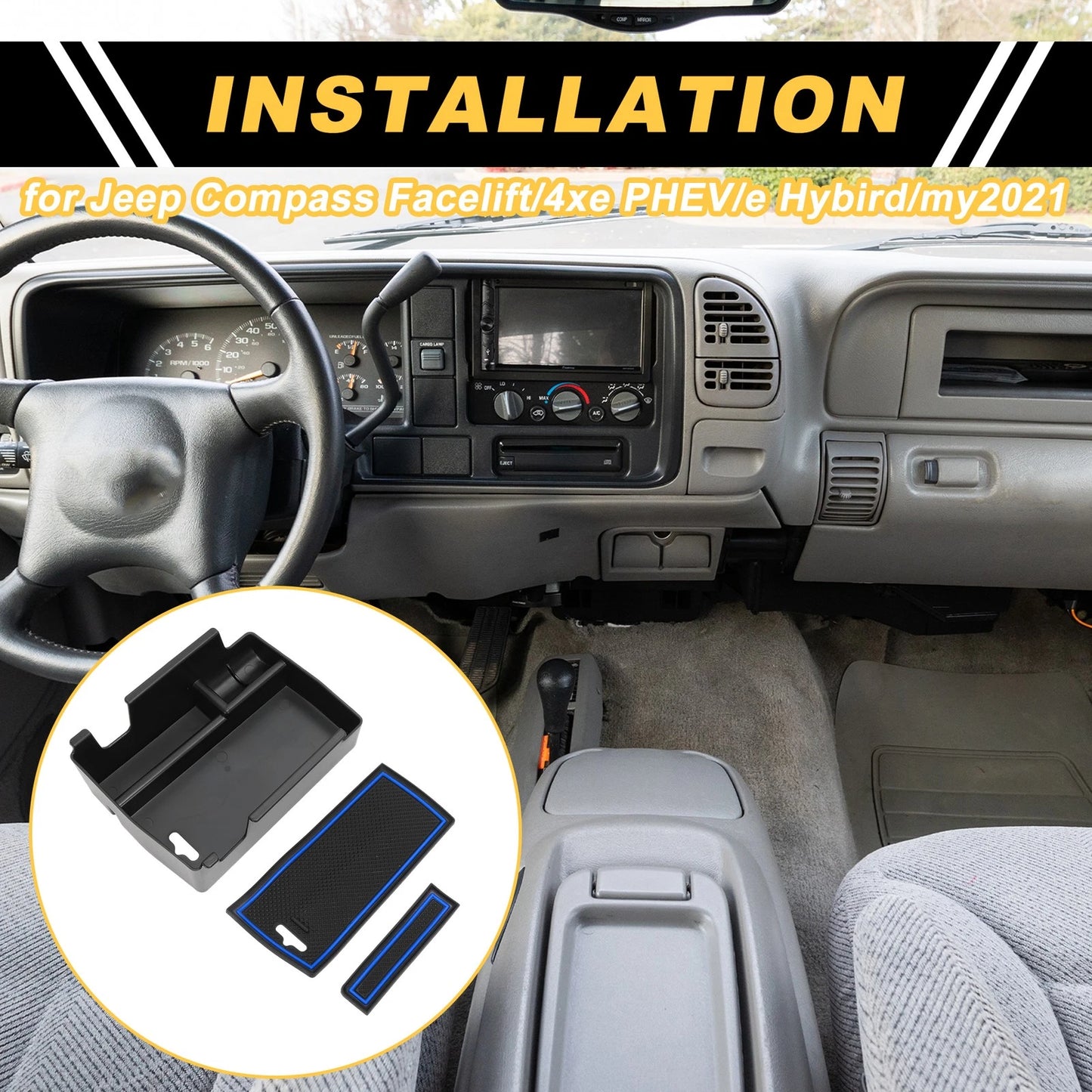 Center Console Organizer Tray for Jeep Compass (2022-2023)