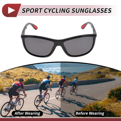 Goggles for Motorcycle Riding Gray Lens Black Frame Tri-acetel Cellulose