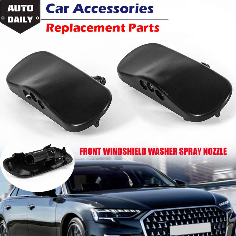 2 x Heated Windshield Washer Spray Nozzles for Audi A6 C7 S6 RS7 (2012-2018)