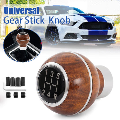 ABS Shift Knob Stick Shifter for Universal Manual Transmission - Silver