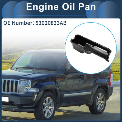 Engine Oil Pan for Jeep Cherokee (1987-2001) - 1 x Iron Black