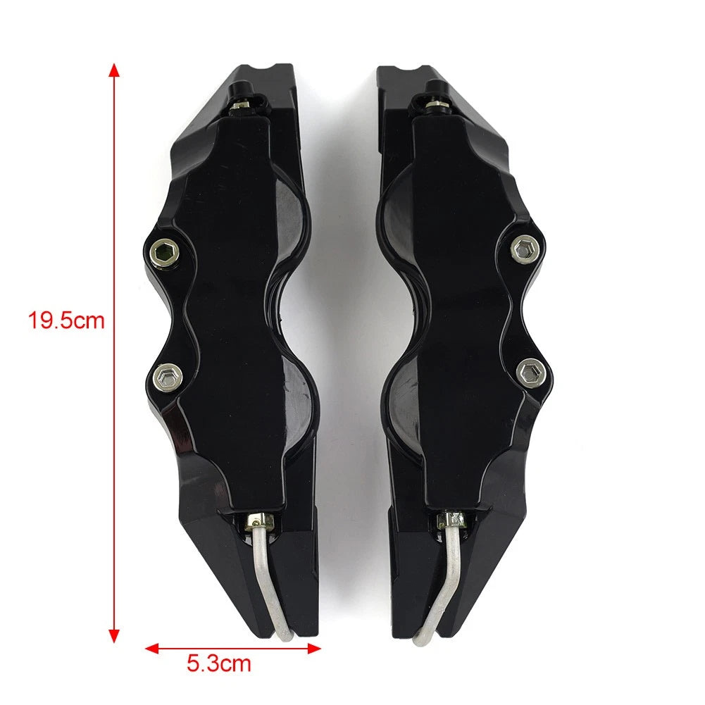Yellow Universal Small 3D Style Car Auto Disc Brake Caliper Covers Set