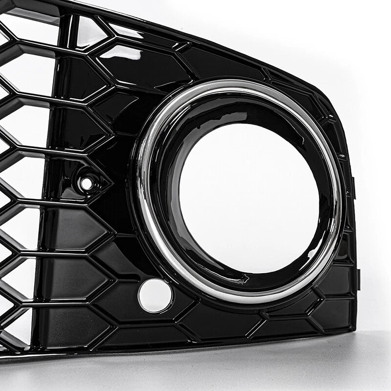 Front Bumper Fog Light Grille Chrome Cover for Audi A4 (2009-2012)