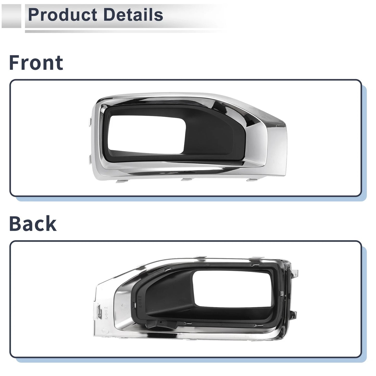 1 Pc Front Right Fog Light Grill for GMC Yukon (2015-2020)