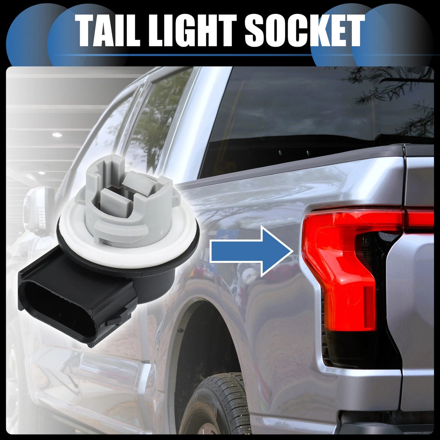 Tail Light Socket for Ford F-150, Focus, Lincoln Navigator (2000-2006)