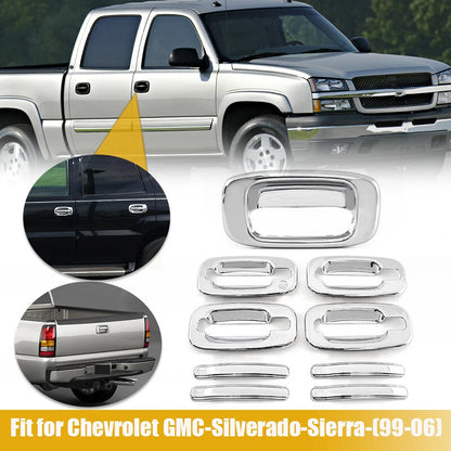 Chrome 4Dr Handle & Tailgate Covers for 1999-2006 Chevy Silverado GMC Sierra