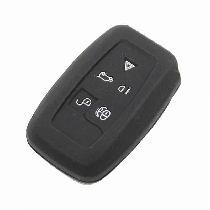 5BTN Silicone Shell Cover fit for Range Rover Sport Smart Key Case Black