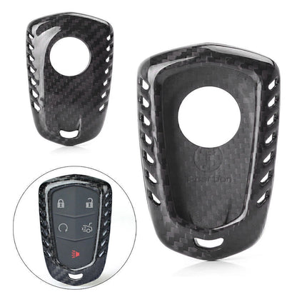 Remote Key Fob Shell for CADILLAC CTS ATS V Carbon Fiber Case