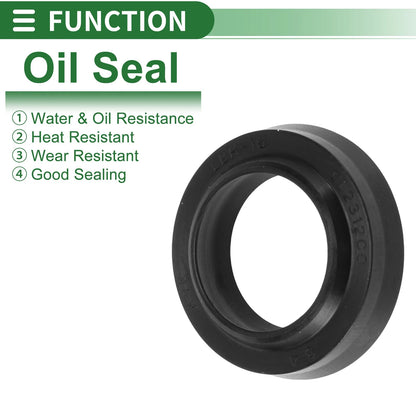 Oil Seal 16x24x4.5mm NBR Black 5 Pcs