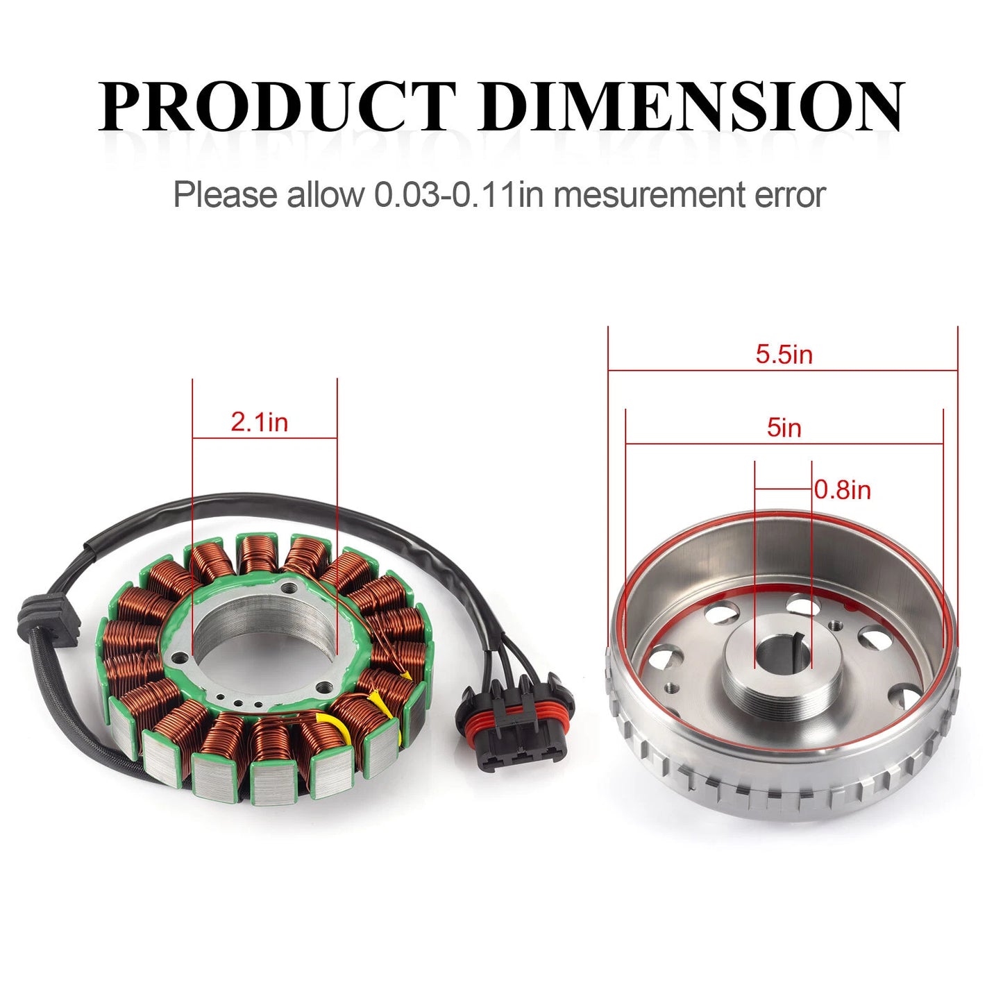 Stator + Flywheel W/ Gasket for Polaris Ranger 900 XP RZR 900/1000 (2013–2024)