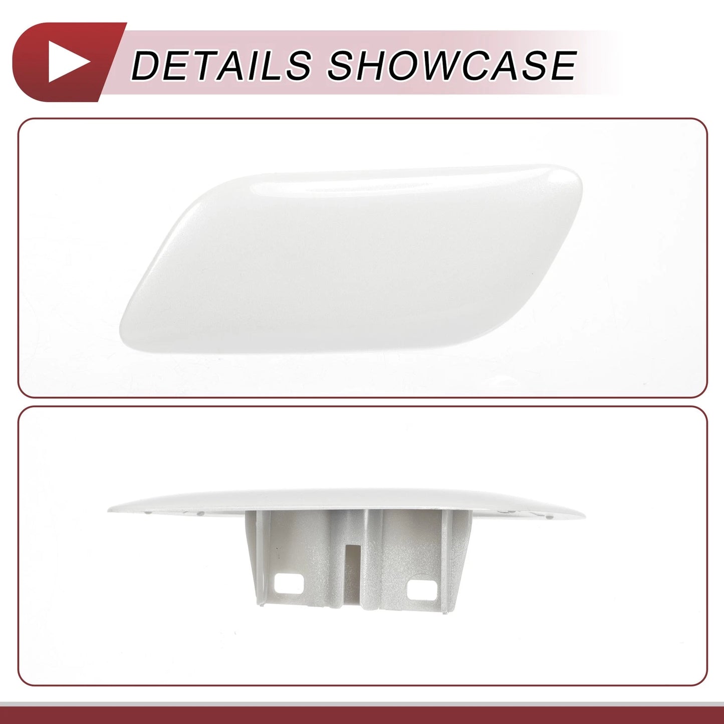 Front Left Washer Nozzle Cover for Lexus LX570 (2008-2011) - White 1 Pcs