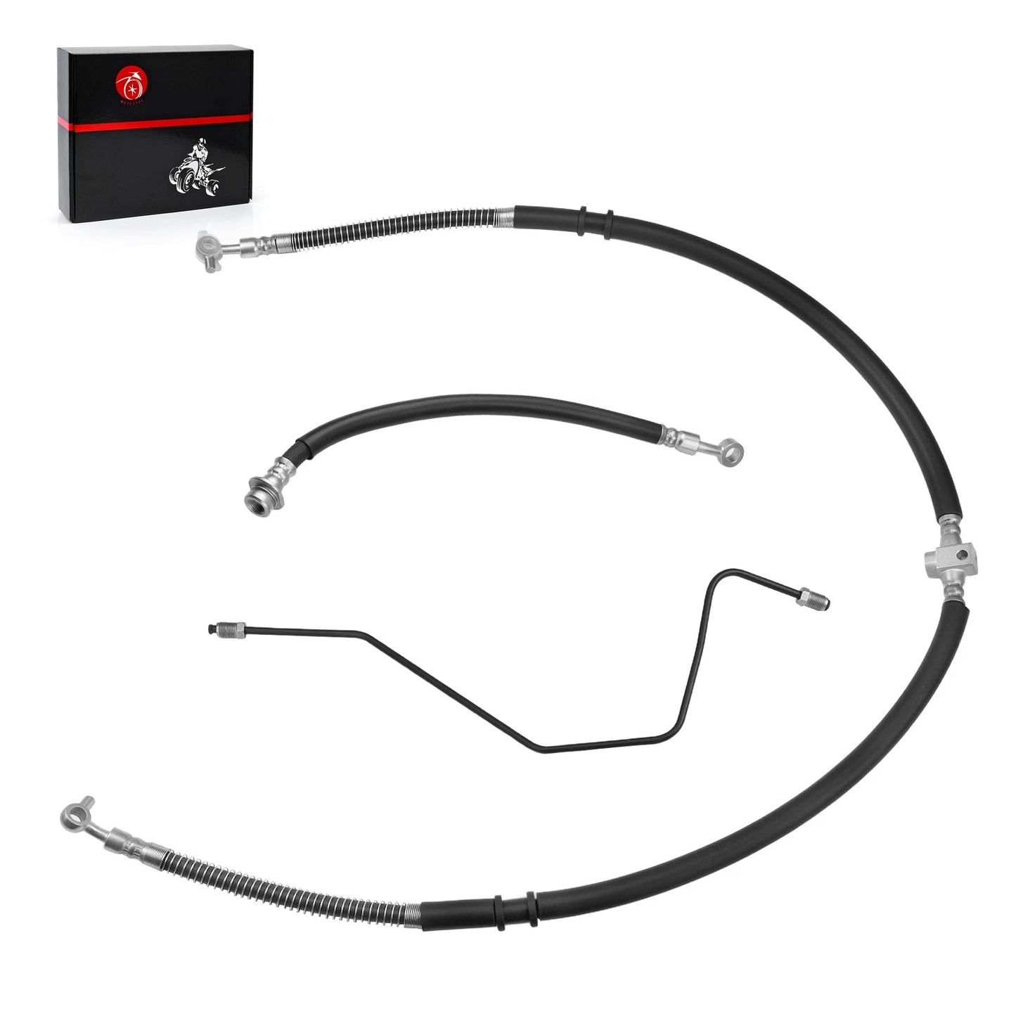 Front Brake Hose Line & Pipe Kit for Yamaha Raptor 700/700R (2006-2024)
