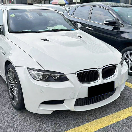 2 x Gloss Black Headlight Eyelid Trims for BMW E90 E92 E93 M3 (2007-2013)