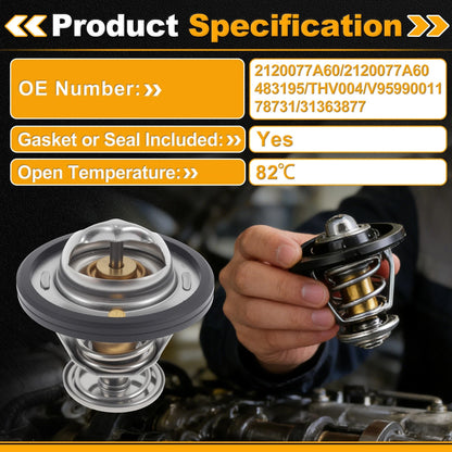 Engine Coolant Thermostat Seal for CHEVROLET NOVA (1985–1988)