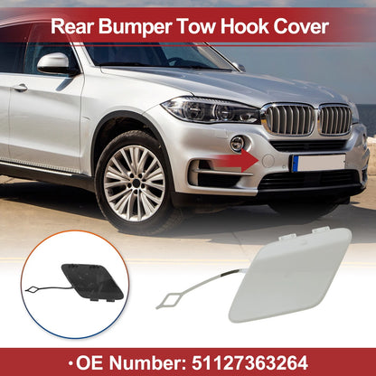 Rear Bumper Tow Hook Cover for BMW 428i (2014-2016) - White 1 x Cover