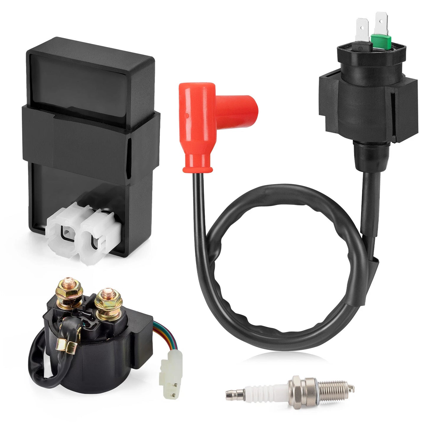 Ignition Coil Relay Regulator CDI Spark Plug for Honda Foreman 400 TRX400FW 4x4