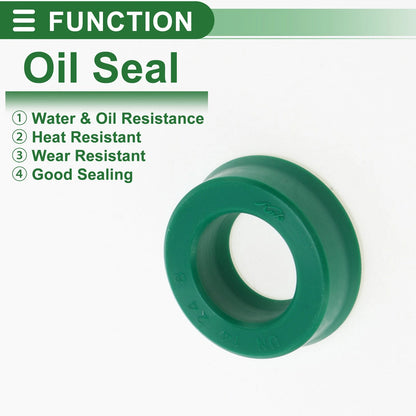 Oil Seal / 14x24x8mm / Rotary Shaft Seal TPU Green 5 Pcs for MakeModel