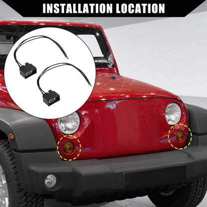 Turn Signal Light Connector Plug Harness for Jeep Wrangler JK (2007-2018)