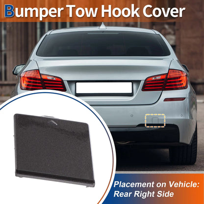 Rear Tow Hook Cover for BMW 5 Series F10 (2011-2017) Deep Gray