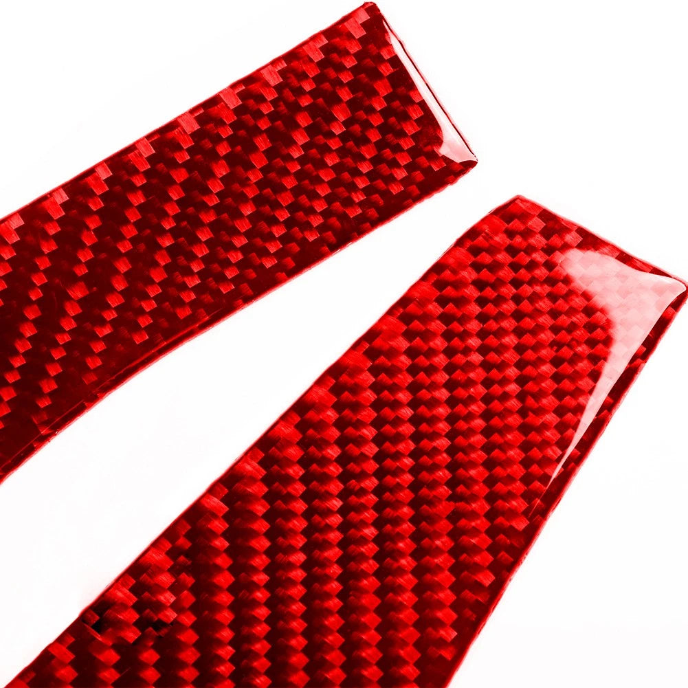 Carbon Fiber Red Interior Door Panel Cover Trim for Hyundai Veloster (2019-2023)