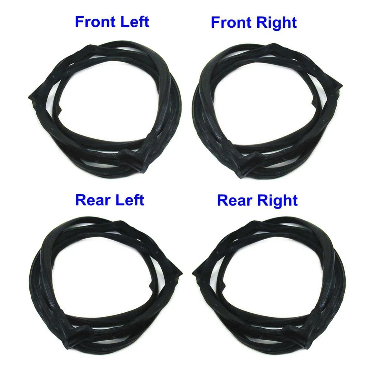 Weatherstrip Door Seal Rubber Trim Set F+R Fits Mercedes Benz W114 W115 280E D10