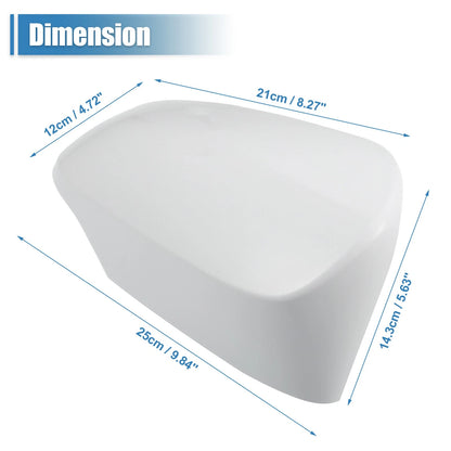 Unpainted Right Side Mirror Corner Triangle Cover for Toyota Corolla (2014-2017)