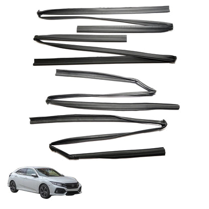Front Rear Door Glass Run Channel for Honda Civic 4-Door 2017-2020
