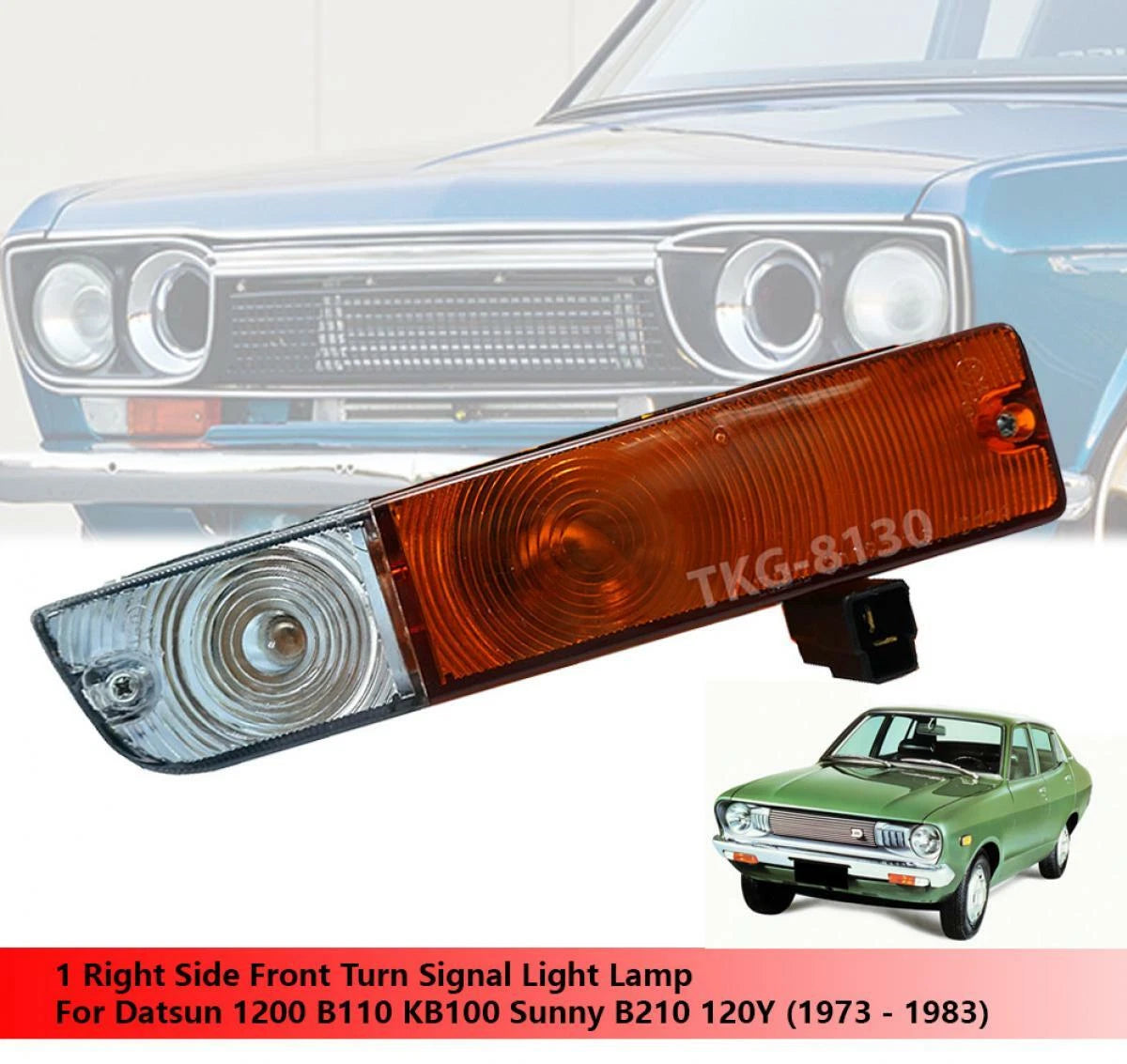 Right Front Turn Signal Light for Datsun 1200 B110 B210 (1970-1973)