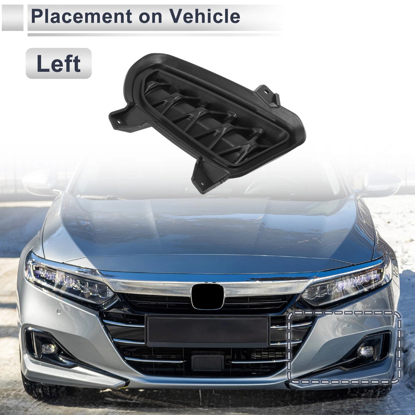 1 Pc Front Left Fog Light Grill for Dodge Durango (2014-2022)