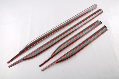 Carbon Fiber Door Side Body Molding Cover Trim for 2023-2024 Mazda CX-50 4P