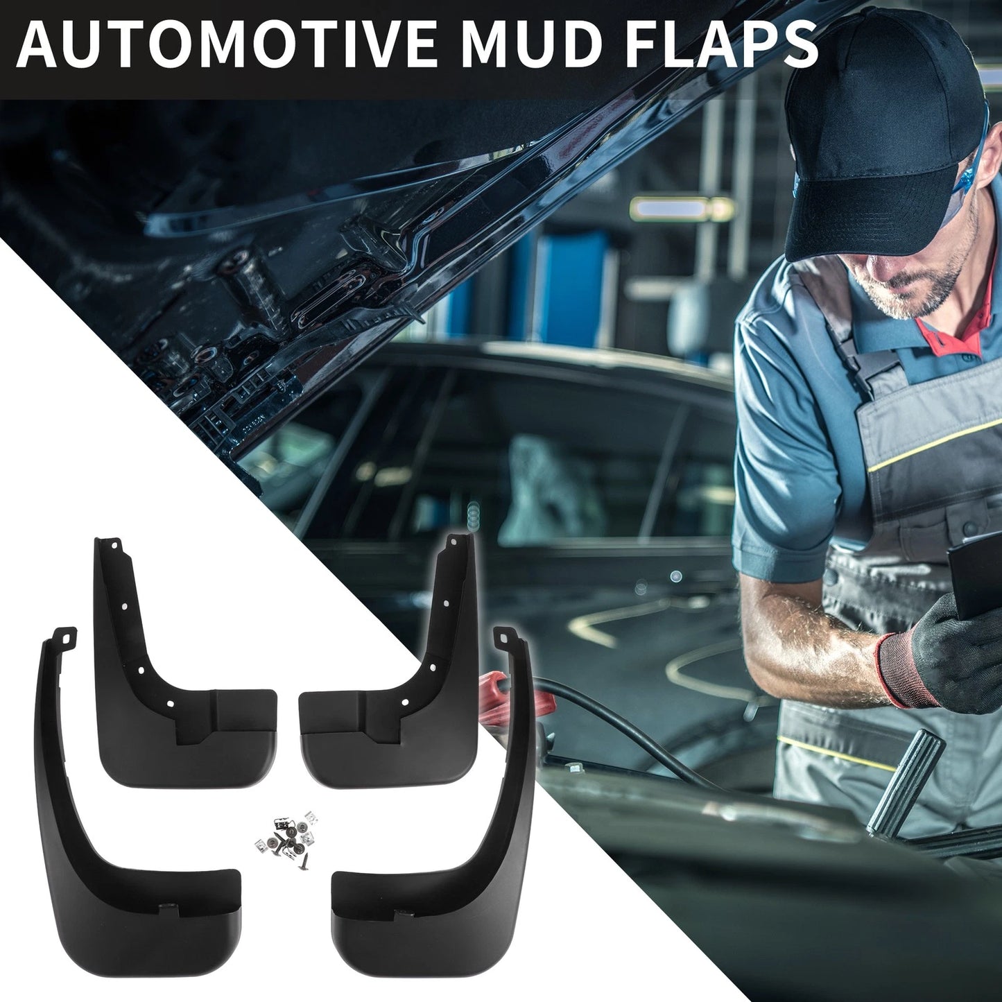 Front & Rear Mud Flap Splash Guards for Mercedes-Benz Vito W447 (2014-2023)