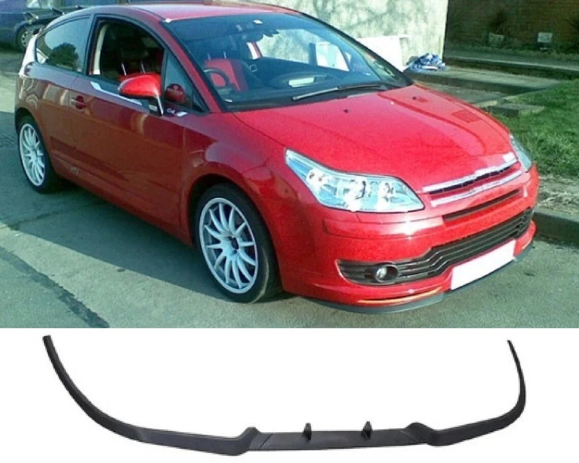 Front Bumper Lip for Citroen C4 (2004-2010) 3 Pcs
