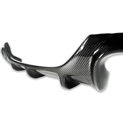 V Style Carbon Fiber Rear Bumper Diffuser Cover for BMW E63 M6 (2005-2011)