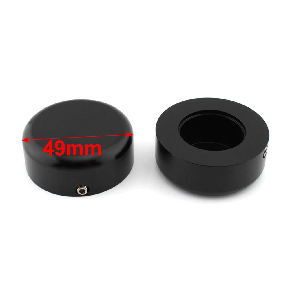 Black Front Fork Cover Caps for Harley Sportster S 1250 RH1250 S (2021-2023)