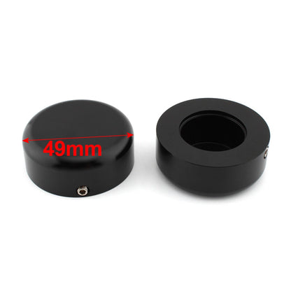 Black Front Fork Cover Caps for Harley Sportster S 1250 RH1250 S (2021-2023)