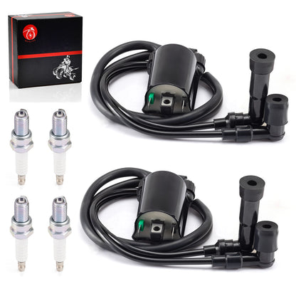 Ignition Coil & Spark Plug for Kawasaki VN1500 Vulcan 1500 Drifter (1999-2005)