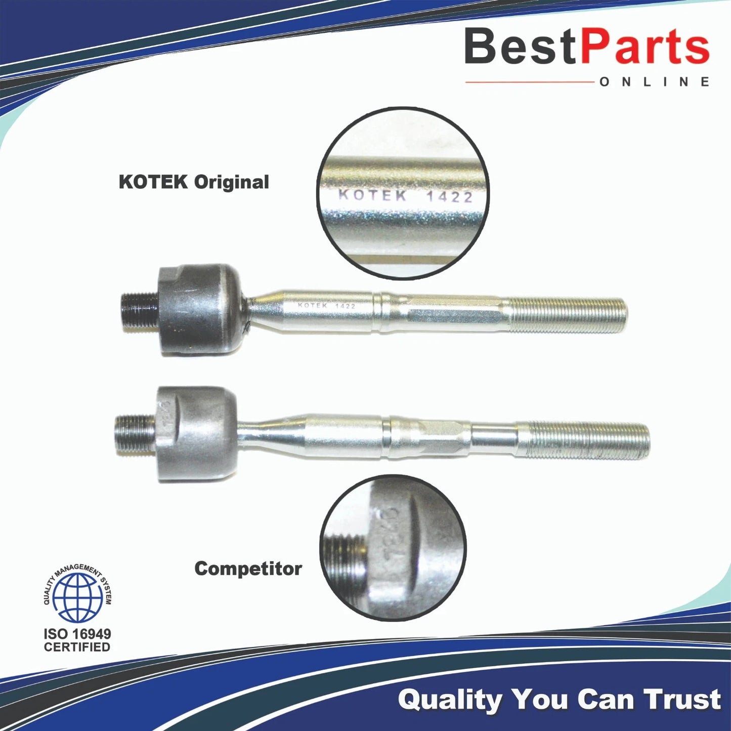 Steering Inner Tie Rod End for Toyota Camry