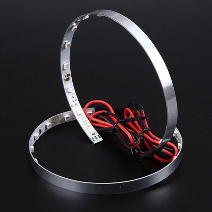 2 x Red Devil Demon Eyes Halo Ring LED for Projector Lens Headlights Retrofit