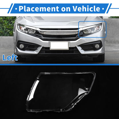 Front Left Headlight Lens Cover for Mitsubishi Pajero (2007-2018)