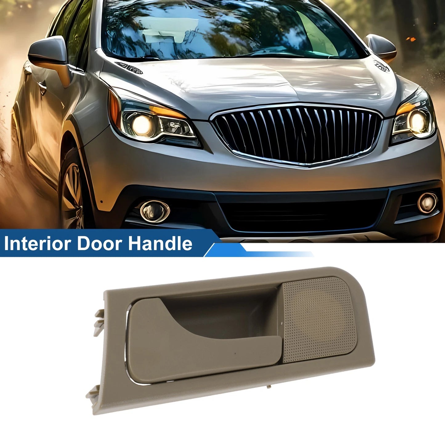 Front Passenger Side Interior Door Handle Beige for Buick Excelle (2003–2008)
