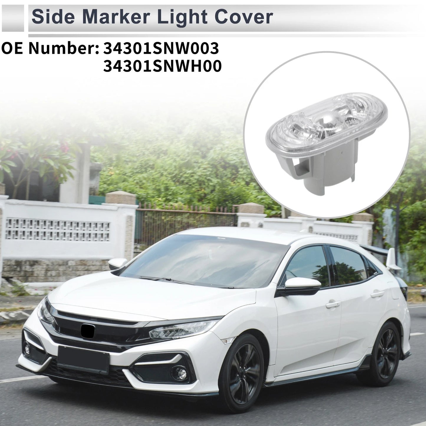 Car Side Marker Light Cover for Honda Civic (2006-2011)